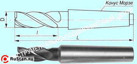 Фреза Концевая d50,0х150х275 к/х  Р18  Z=4 КМ4 "CNIC" фото №1