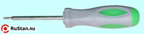 Отвертка TORX (6-тигранная звездочка) 2,5мм Т15 (160мм) фото №1 Отвертка TORX (6-тигранная звездочка) 2,5мм Т15 (160мм) фото №1