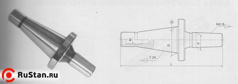 Оправка 7:24 -40 / В18 на внутренний конус сверлильного патрона (на расточ. и фрезер. станки), хв-к ГОСТ 25827 исп.1 фото №1