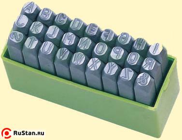 Клейма Буквенные № 3 сталь (латинский шрифт) (27шт) от А до Z & "CNIC" (OT105) фото №1