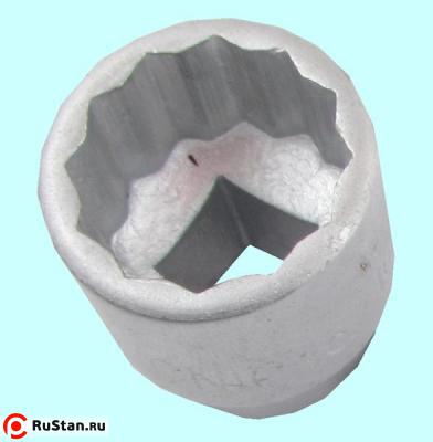 Головка торцевая сменная дюймовая  1 3/16" (12,5мм-1/2") сталь 45 "CNIC" фото №1