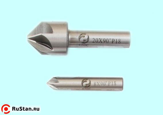 Зенковка d 10,0х14.0х 46 конус  90° dхв=8мм Р18 ц/х Z=6 DIN335A "CNIC" фото №1