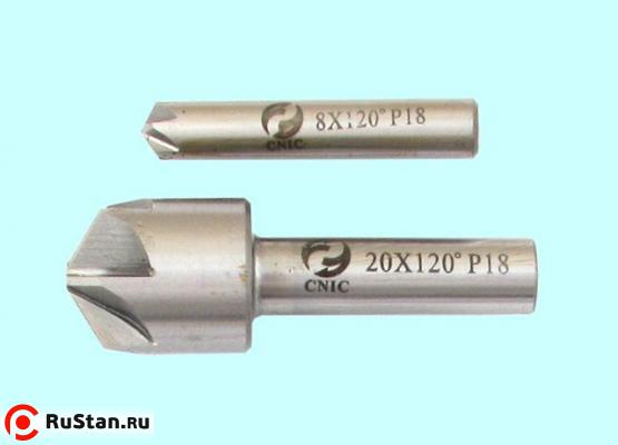 Зенковка d 16,0х20.0х 56 конус 120° dхв=10мм Р18 ц/х Z=6 DIN335A "CNIC" фото №1