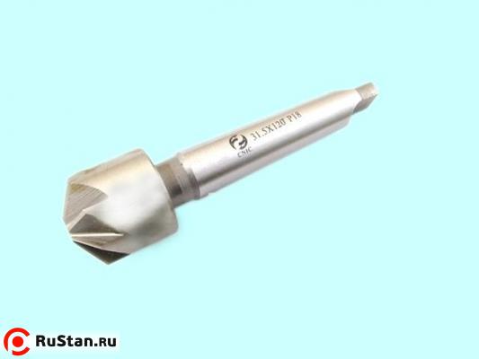 Зенковка d63,0х 43х185 конус 120° Р18 к/х Z=10 КМ4 DIN335B "CNIC" фото №1 Зенковка d63,0х 43х185 конус 120° Р18 к/х Z=10 КМ4 DIN335B "CNIC" фото №1