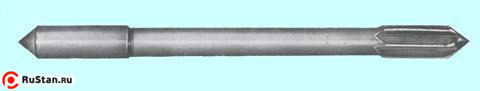 Развертка d  4,5 №2 ц/х машинная цельная Р6М5 с припуском под доводку (поле допуска:+0.026/+0.019) фото №1