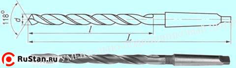Сверло d 15,0х155х275 к/х Р6М5 фото №1 Сверло d 15,0х155х275 к/х Р6М5 фото №1