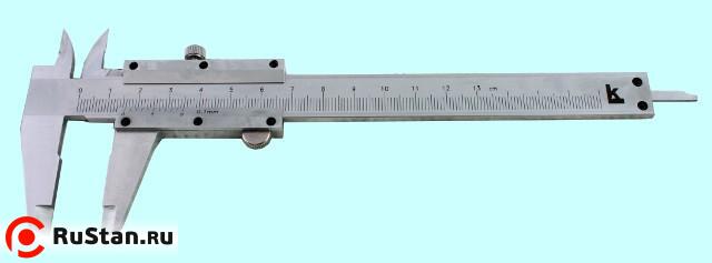 Штангенциркуль 0 - 125 ШЦ-I (0,05) кл.точн.1 с глубиномером (Калиброн) фото №1