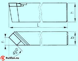 Резец Проходной прямой 25х20х200 ВК8 фото №1
