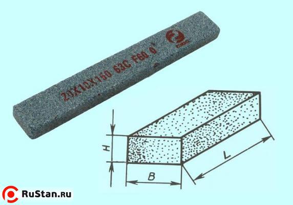 Брусок шлифовальный 40х25х200 63C 25 СТ1 (GC F60 O) "CNIC" фото №1