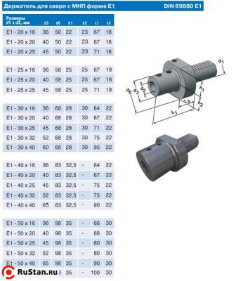 Держатель для корпусных сверл Е1-40х25 с хвостовиком VDI40-3425 DIN69880 "CNIC" фото №1