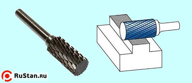 Борфреза цилиндрическая d12х25х6х65 Р6М5 Х-образн. насечка "CNIC" (А12 25М06) фото №1 Борфреза цилиндрическая d12х25х6х65 Р6М5 Х-образн. насечка "CNIC" (А12 25М06) фото №1