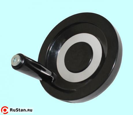 Маховик 125х12х40мм (DxdxH) цельнолитой, бакелит "TLX" с ручкой фото №1 Маховик 125х12х40мм (DxdxH) цельнолитой, бакелит "TLX" с ручкой фото №1