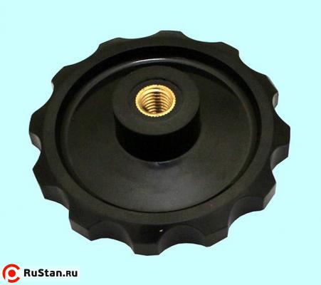 Ручка 80х10х23х15мм (DxdxHxh) лепестковая с глухим резьбовым отверстием, бакелит "TLX" фото №1 Ручка 80х10х23х15мм (DxdxHxh) лепестковая с глухим резьбовым отверстием, бакелит "TLX" фото №1