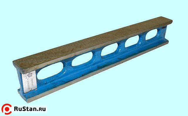 Линейка Поверочная тип ШД- 750х55мм кл.точн.1 с широкой раб. пов-тью двутаврового сечения чугунная, шаброванная "TLX" фото №1