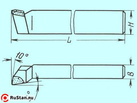 Резец Подрезной отогнутый 32х20х170 Р12 фото №1