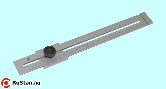 Линейка Металлическая  300 мм с регулируемым упором "TLX" (SG02-1032) фото №1