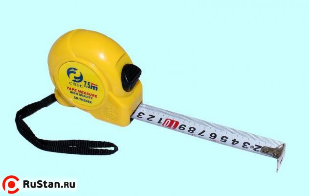 Рулетка   7,5 метров х 25мм с фиксатором "CNIC" CR-G48 (7HG48X) фото №1