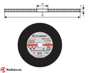 Круг отрезной армированный 400х4,0х32 A24 R BF д/рельс 100м/с (Луга) (ручн. подача) фото №1