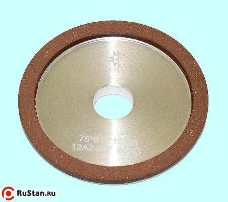 Круг алмазный 12А2-20град.(тарельчатый)  75х6х2х16  SSD-2(АС4)  80/63 100% В2-01 11,4кар. "TLX" фото №1