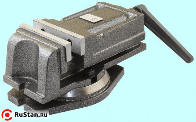 Тиски Станочные 125мм чугунные поворотные с закрытым винтом, ход губок 95мм QH125 "TLX" фото №1 Тиски Станочные 125мм чугунные поворотные с закрытым винтом, ход губок 95мм QH125 "TLX" фото №1