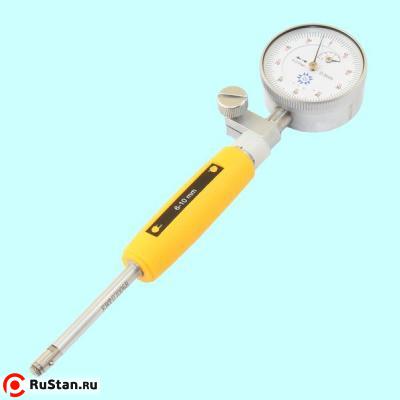 Нутромер Индикаторный   6-10мм НИ-10, глуб.изм. 45мм  (0,01) 9 вставок "TLX" фото №1