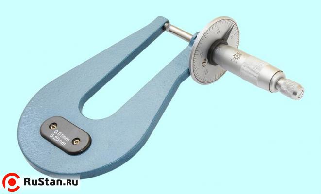 Микрометр Листовой МЛ-25   0-25 мм (0,01) тип А, Н-100мм "TLX" фото №1