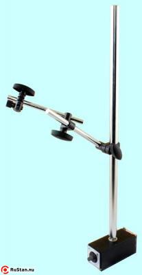 Штатив магн. с 2-х звенной консолью, стойка d20x550, консоли d12x220 и d10x160 (CZ-12DL) усилие отрыва 120кг "TLX" фото №1