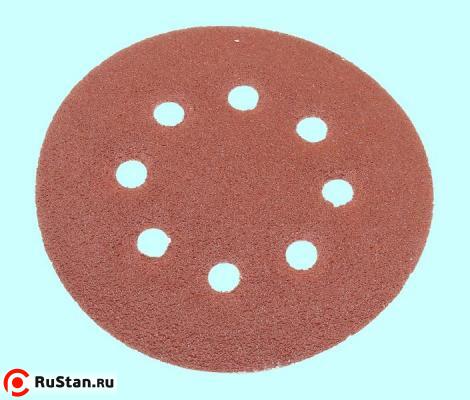 Диск из шлифшкурки 125мм 14А Р 40 самозацепляемый на липучке с перфорацией "CNIC" (SA16023H) фото №1