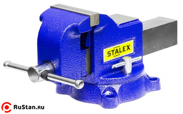 Тиски слесарные STALEX Гризли 100Х100 мм фото №1