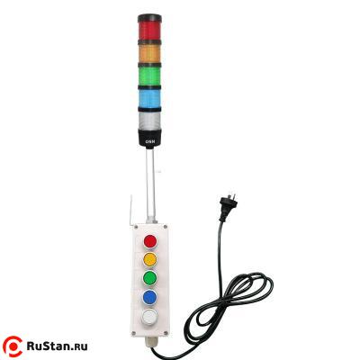 Модульная сигнальная лампа LED M4F-7 с кнопками управления фото №1 LED M4F-7 фото №1