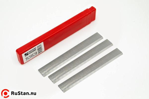 Комплект ножей HM фото №2 Нож строгальный HSS 18% 260X25X3мм (1шт) для JPT-260 фото №2