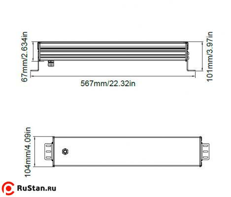 Светильник линейный светодиодный LED LHBL-100W фото №5 LED LHBL-100W фото №5