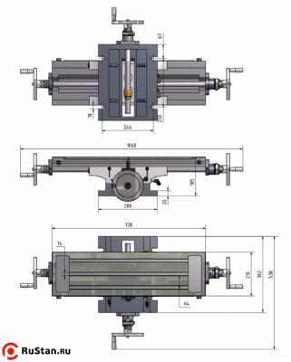 Размеры стола KT210 фото №2 КТ210 фото №2