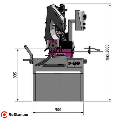Ленточнопильный станок OPTIsaw SD 351AV - габариты фото №6 OPTIsaw SD 351AV фото №6