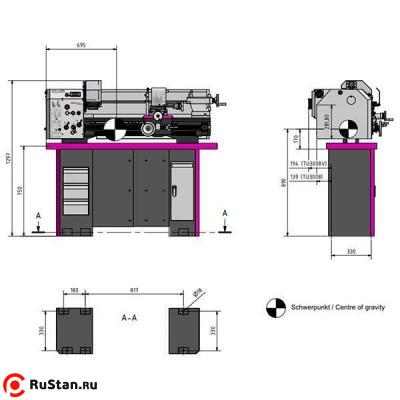 Настольный токарный станок OPTIturn TU 3008 фото №4 OPTIturn TU 3008 фото №4
