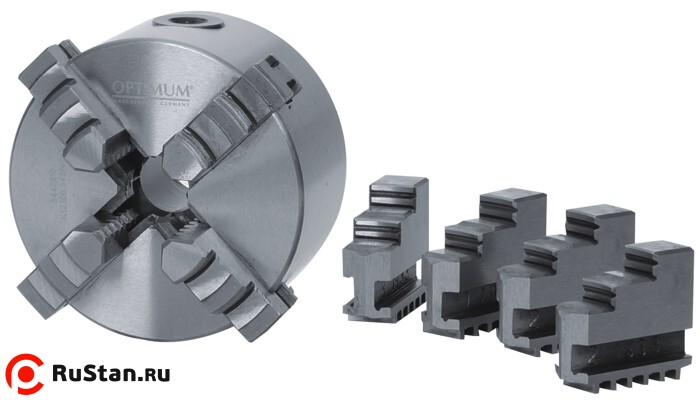 Четырехкулачковый токарный патрон Optimum ø 80 мм фото №2 Кулачки для 80 мм патрона фото №2