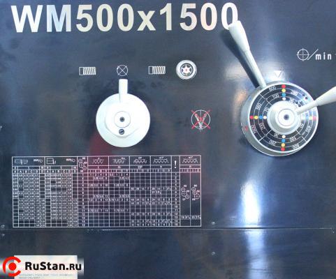 Таблица подач WM500Bx1500 фото №3 Таблица подач WM500Bx1500 фото №3