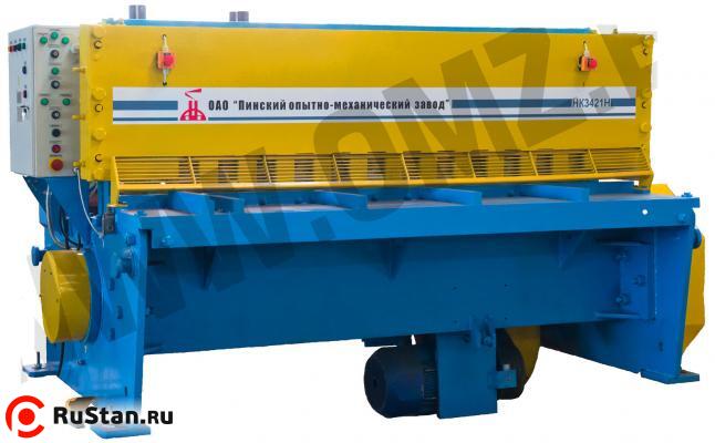 Ножницы гильотинные кривошипные листовые с наклонным ножом НК3421Н фото №1