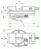 Тиски станочные неповоротные с ручным приводом 100мм 7200-0205-02 миниатюра №2