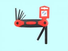 Набор ключей Шестигранных из  7шт (2,5;3;4;5;6;8;10мм) в пласт. корпусе CrV 