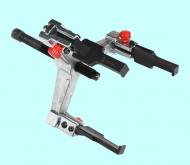 Съемник Винтовой 200х150мм 3 захвата передвижной с фиксаторами (TD0704SSA/4) 